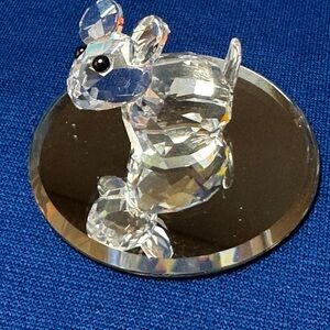 Swarovski Crystal Bunny with Black Accents